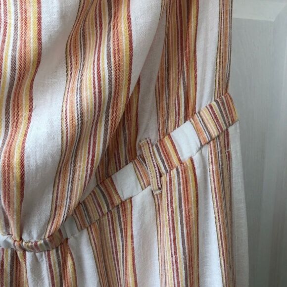 Cloth & Stone Linen Blend Striped Jumpsuit - Picture 5 of 7